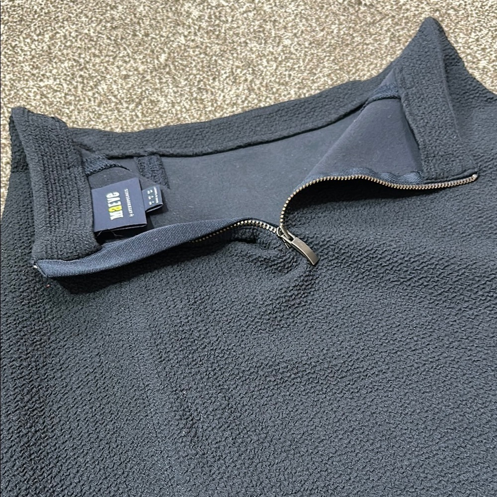 Maeve Dual Split Button Midi skirt size 4 Navy Blue dual slit - Picture 13 of 16